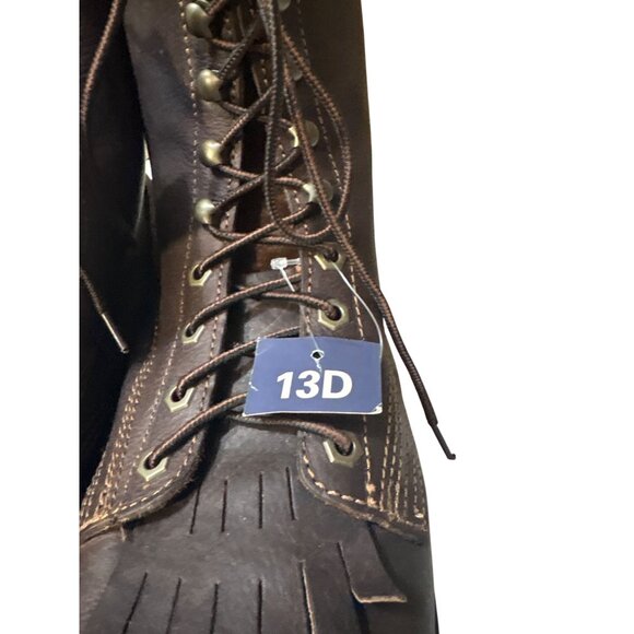 Masterson Boot Co. Mens Brown Leather Lace-Up Boots Size 13D NWT‎ main image 8